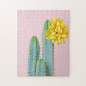 Puzzle Trio bleu de cactus (Vertical)