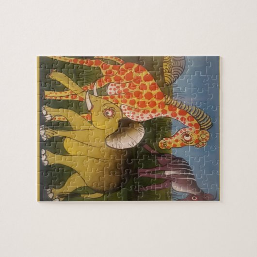 Puzzle Trio d'art africain (Horizontal)
