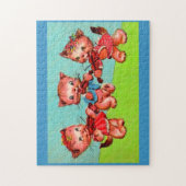 Puzzle trio de violonistes kitten (Vertical)