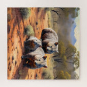 Puzzle Trio Extérieur : Wombat Wanderers, (Horizontal)