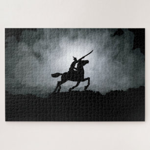 Puzzle Triomphe au Crépuscule : Chevalier dans le Brouill