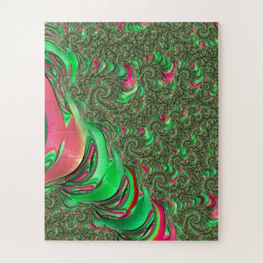 Puzzle Tripant Funky Psychédélique Groovy Spirale Art Fra (Vertical)