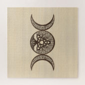 Puzzle Triple Lune Arbre de Vie Triquetra (Horizontal)