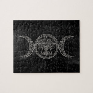 Puzzle Triple Lune avec pentagramme et arbre de vie