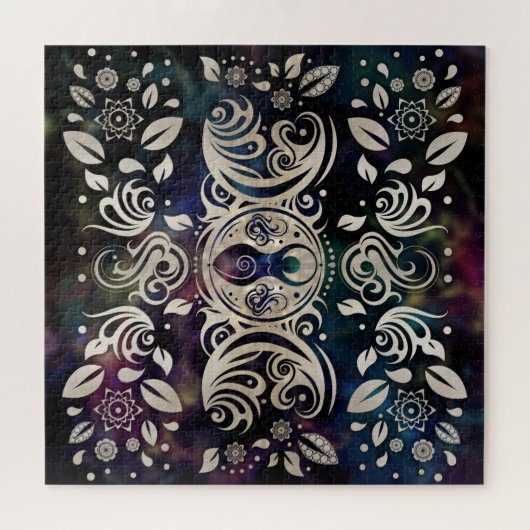 Puzzle Triple Lune déesse Lune violet #1 (Horizontal)