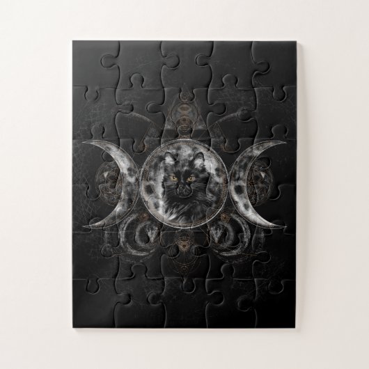 Puzzle Triple Moon - chat noir (Vertical)