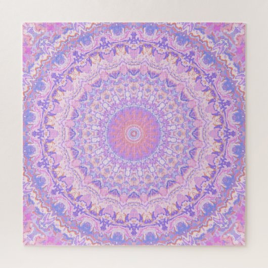Puzzle Trippy coloré complexe Boho Hippie Mandala (Vertical)
