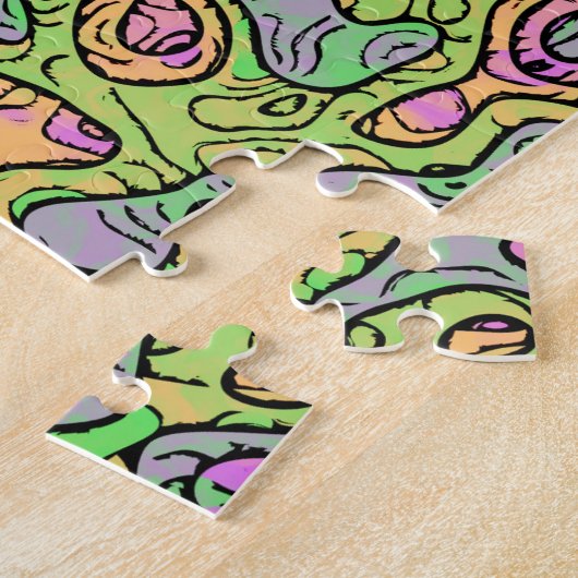 Puzzle Trippy Colorful Blob (Côté)