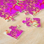 Puzzle Trippy Funky Vibrant Neon Super Acide Trip Fractal (Côté)