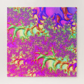 Puzzle Trippy Funky Vibrant Neon Super Acide Trip Fractal (Horizontal)