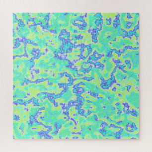 Puzzle Trippy Squiggly Groovy Gras Néon Trip Acide Marbre