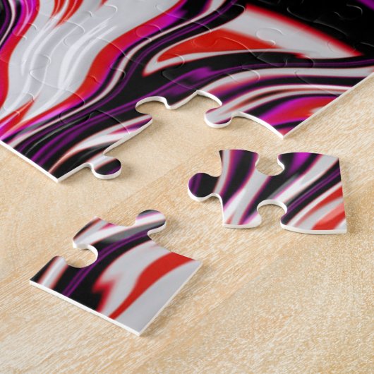 Puzzle Trippy Vibrant Psychedelic Funky Fractal Art (Côté)