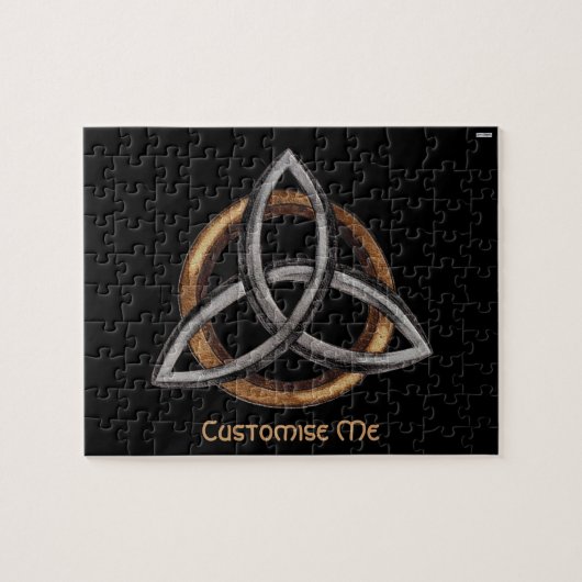 Puzzle Triquetra (Brown/Argent) (Horizontal)