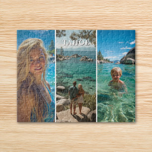 Puzzle Trois bandes verticales Boho Photo 11x14