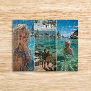 Puzzle Trois bandes verticales photo boho 8x10