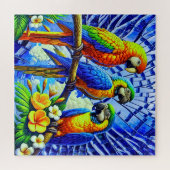 Puzzle Trois beaux perroquets (Horizontal)