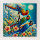 Puzzle Trois beaux perroquets (Horizontal)