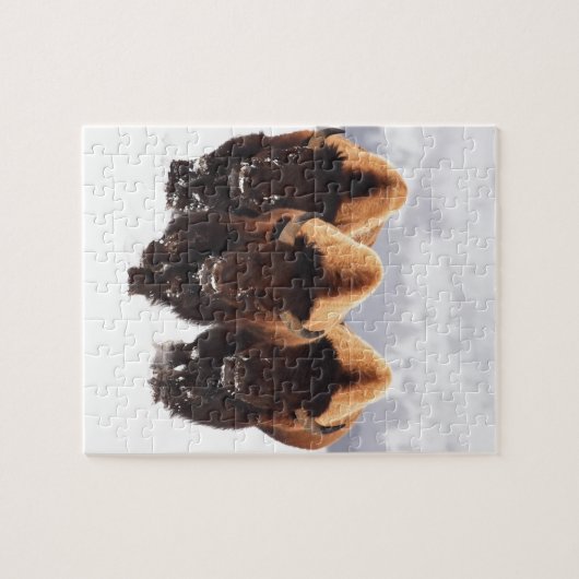 Puzzle Trois bisons (Horizontal)