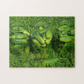 Puzzle Trois bocaux de concombres et de moulage sur l'her (Horizontal)