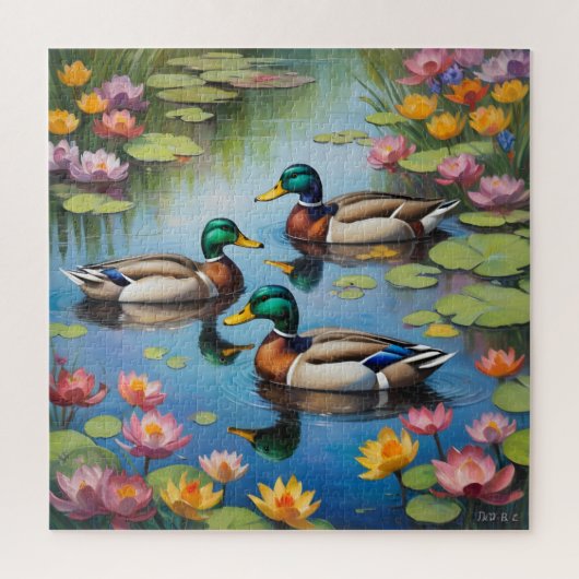 Puzzle Trois canards colverts (Vertical)