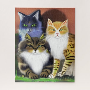 Puzzle Trois chats avec une attitude