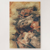 Puzzle Trois chevaux amigos (Vertical)