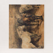 Puzzle Trois chevaux dans leur stabilité (Théodore Gérica (Vertical)