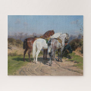 Puzzle Trois chevaux étalons (par Rosa Bonheur)