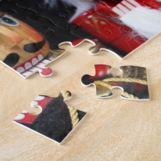 Puzzle Trois crackers sur le arrière - plan noir (Côté)