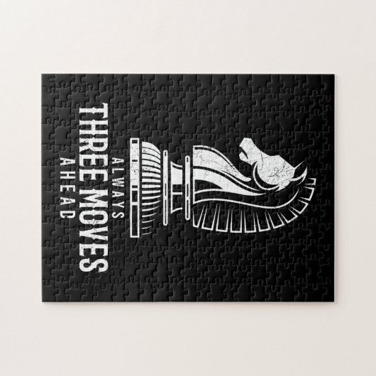 Puzzle Trois Déménagements Avant J'Échecs Matt Jeu Pièce (Horizontal)