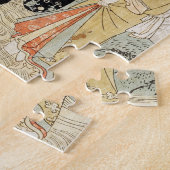 Puzzle Trois filles barbotant en rivière, de la 'mode (Côté)