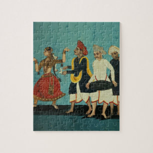 Puzzle Trois musiciens et une fille de danse, Tanjore,