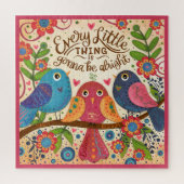 Puzzle Trois oiseaux amusant jote Abonné Collab (Vertical)