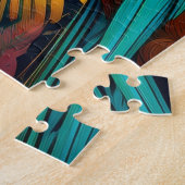 Puzzle Trois perroquets aux couleurs vives (Côté)