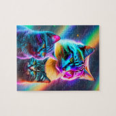 Puzzle Trois petits chats colorés (Horizontal)