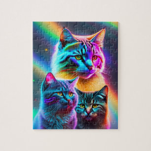 Puzzle Trois Petits Chats Colorés