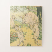 Puzzle Trois petits cochons (Vertical)