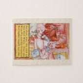 Puzzle Trois Petits Cochons Cuisinant Loup, Conte de Fées (Horizontal)