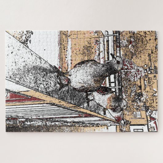 Puzzle Trois Pigeons (Horizontal)