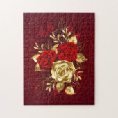 Puzzle Trois Roses de bijoux (Vertical)