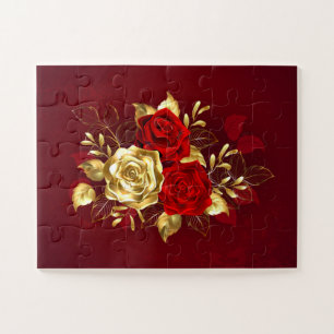 Puzzle Trois roses de joaillerie