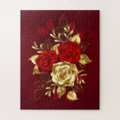 Puzzle Trois roses de joaillerie (Vertical)