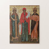 Puzzle Trois saints femmes Icône orthodoxe byzantine (Vertical)
