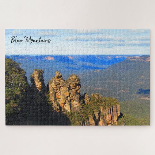 Puzzle trois soeurs bleu montagne (Horizontal)