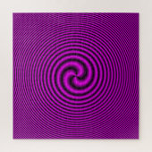 Puzzle Trois spirale à queue en rose violet (Vertical)
