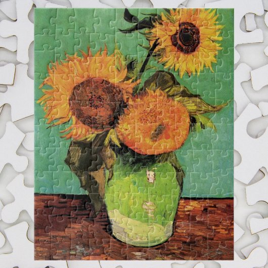 Puzzle Trois tournesols dans un vase par Vincent van Gogh