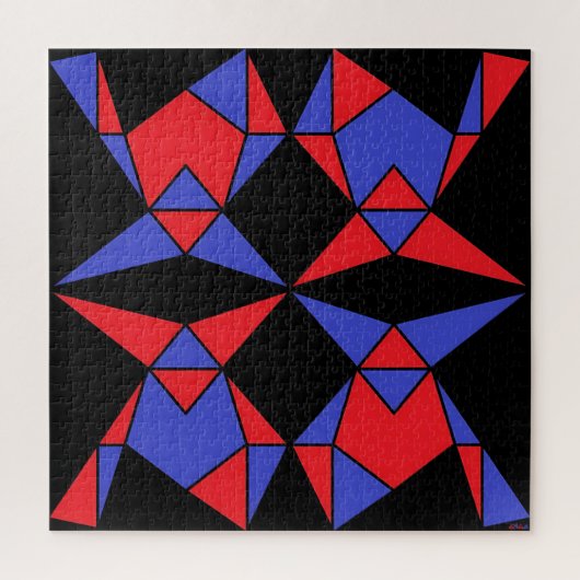 Puzzle Troisième Trinité des triangles Abstraits Ken Gage (Vertical)