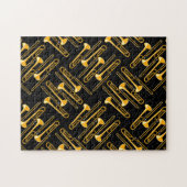 Puzzle Trombone Crosshatch (Horizontal)