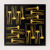 Puzzle Trombone Crosshatch (Horizontal)