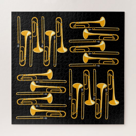 Puzzle Trombone Crosshatch (Horizontal)